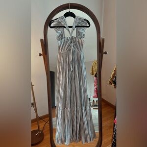 Ulla Johnson blue and white maxi dress XS